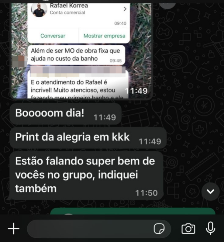Recomendação de cliente em grupo